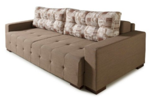 Sofa Cama Emanuela Cor Terra Com Almofadas Madona - 28401 - Sun House