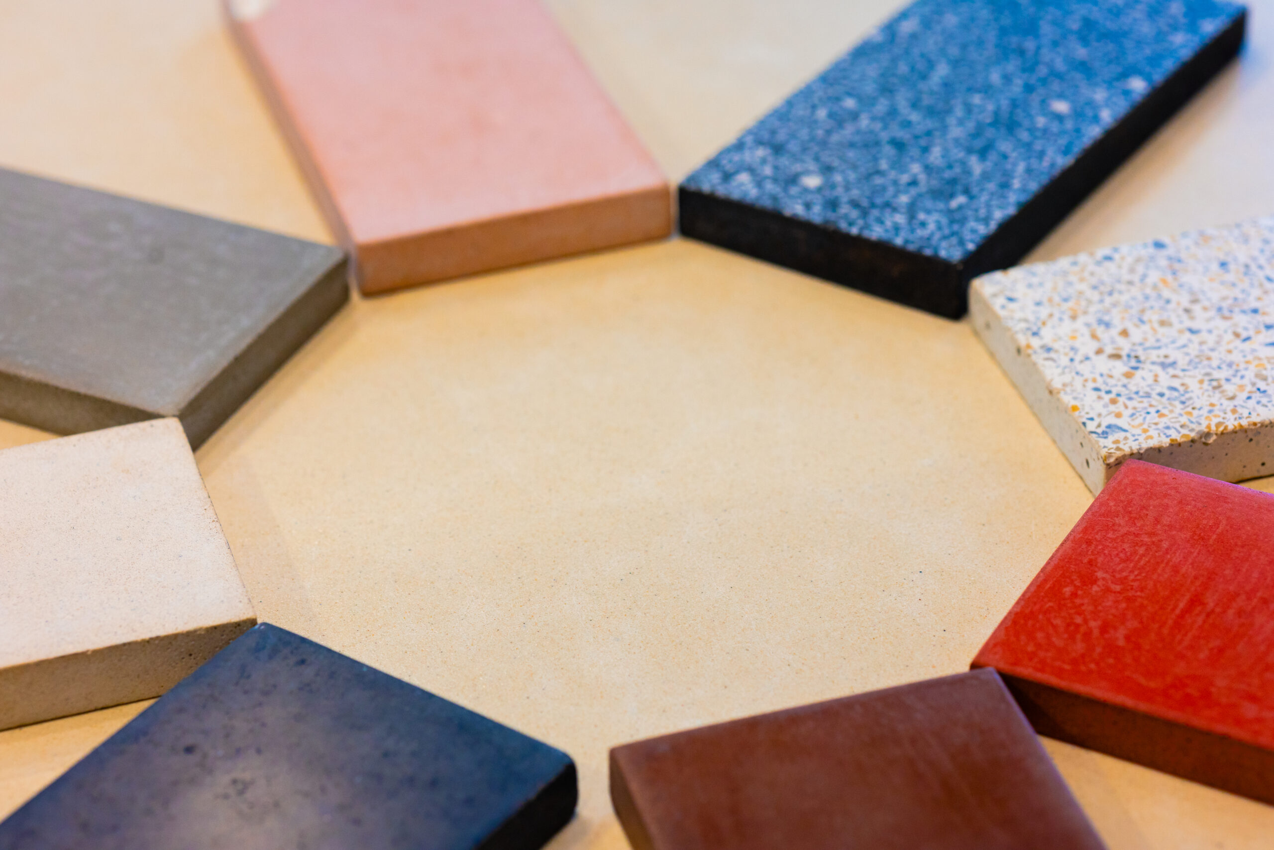 Palheta de cores mesa de granilite