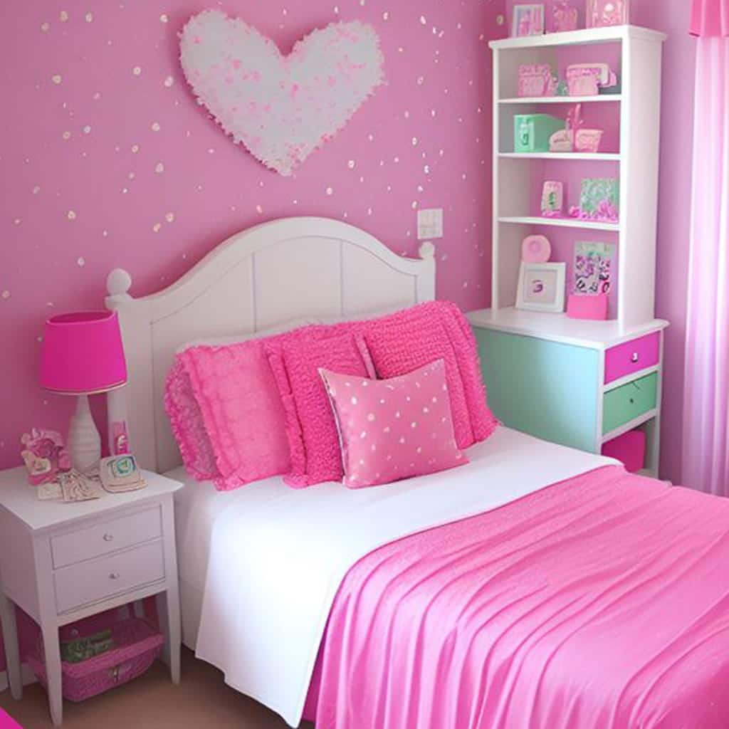 quarto de criança rosa